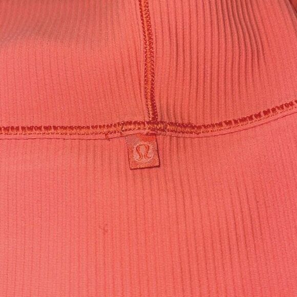 Lululemon Power Pivot Ribbed Tank Sports Bra‎ Coral Size 6 - Picture 3 of 7